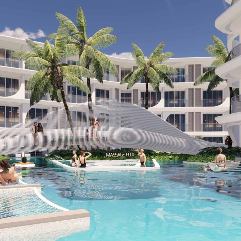 Anava Samui, Bophut beachfront – massage pool and bridge