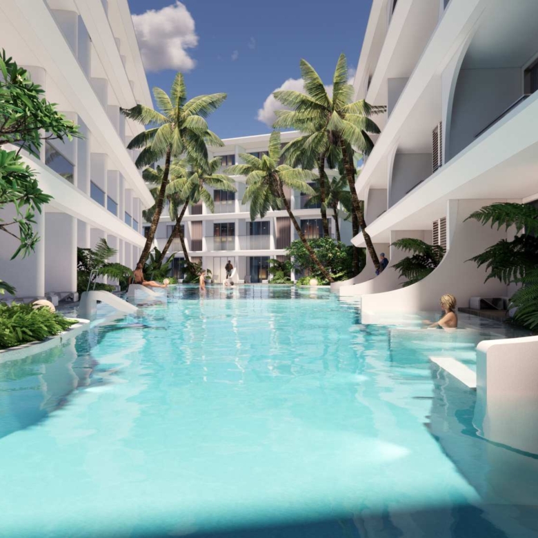 Anava Samui, Bophut beachfront – pool walkway