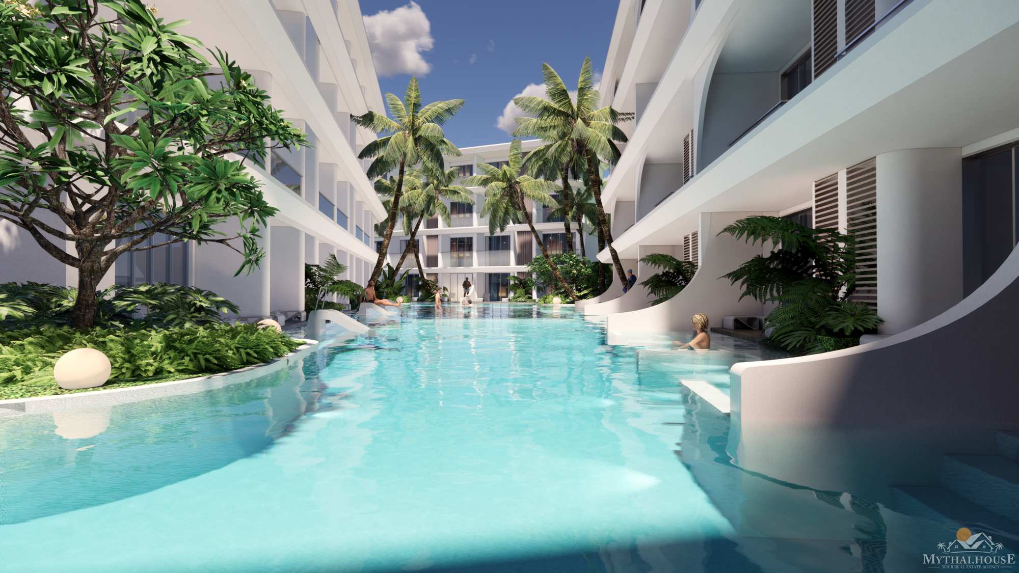 Anava Samui, Bophut beachfront – pool walkway