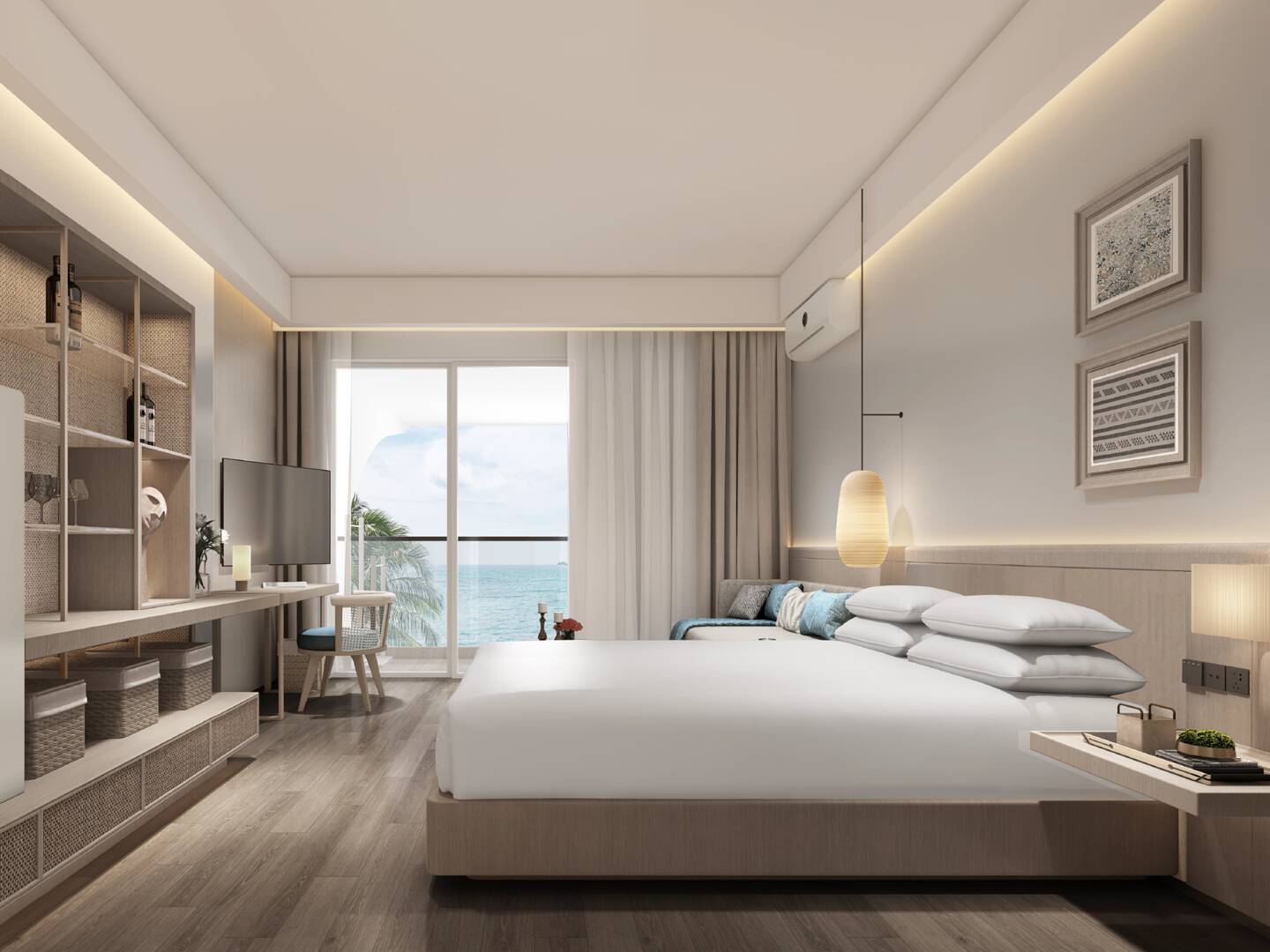 Anava Samui, Bophut beachfront – sea view bedroom