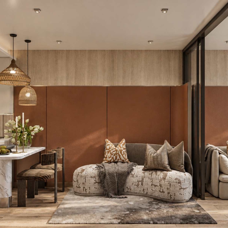 The Astra Samui, Bophut – one-bedroom living room