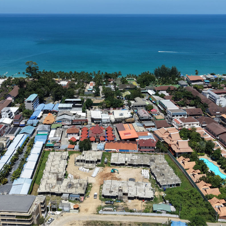 Coral Condo Samui, Lamai – drone view of the site