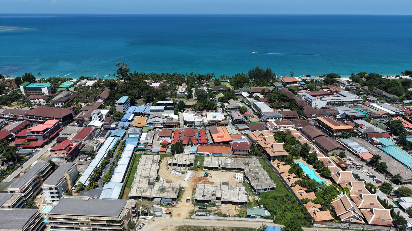 Coral Condo Samui, Lamai – drone view of the site